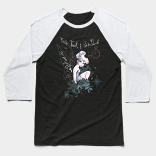 Disney  Pan Tinker Bell  Drawing Portrait Baseball T-Shirt